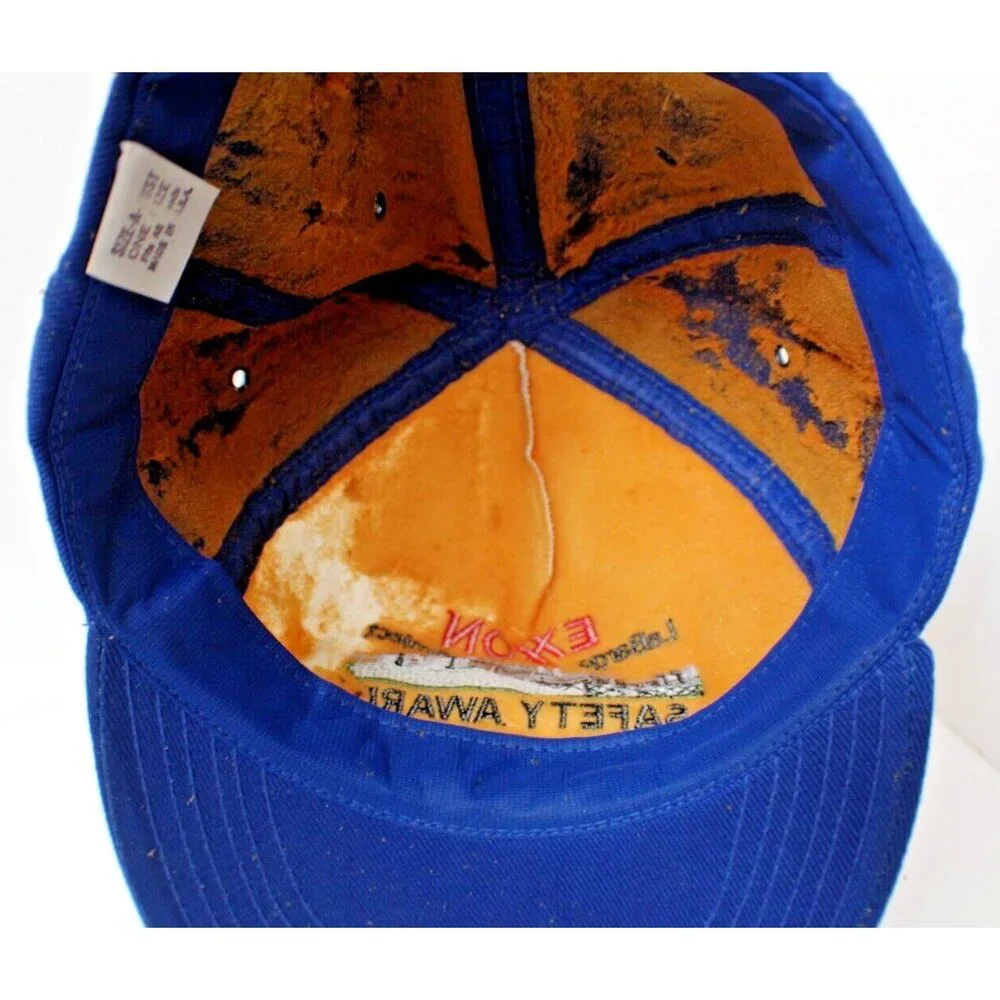 Vintage‎ Exxon LaBarge Project Safety Award Embroidered Snapback Cap